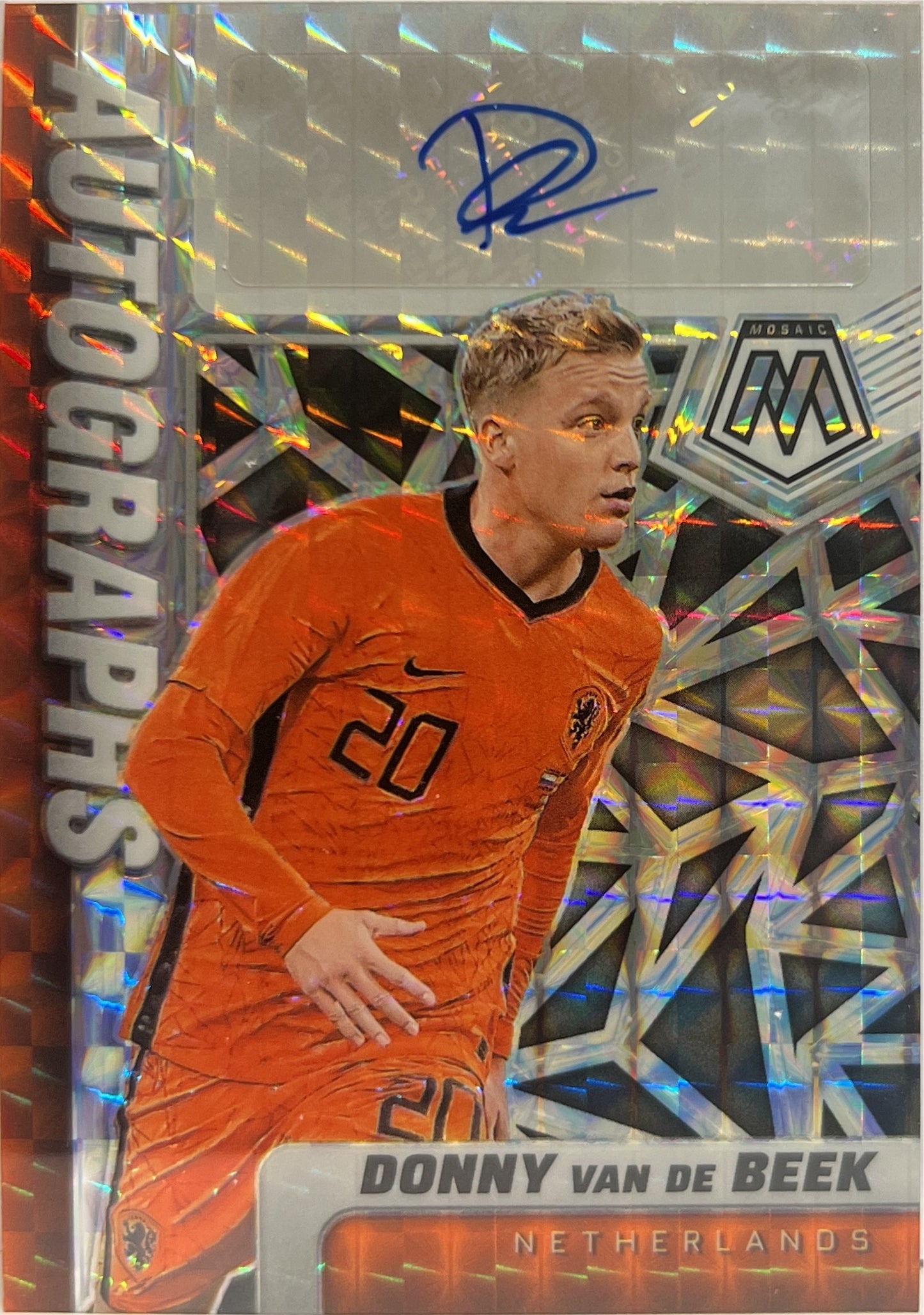 Donny Van De Beek Autograph Mosaic Road To Qatar 2021/22
