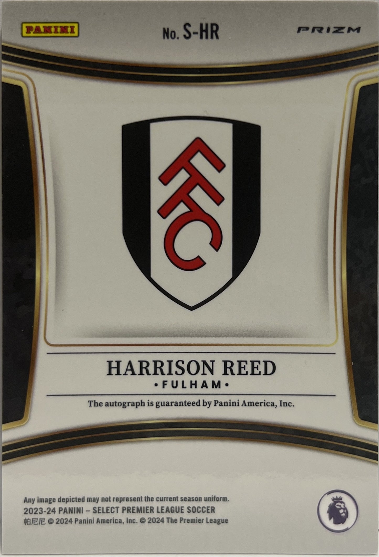 Harrison Reed Autograph Signatures Select Premier League 2023/24
