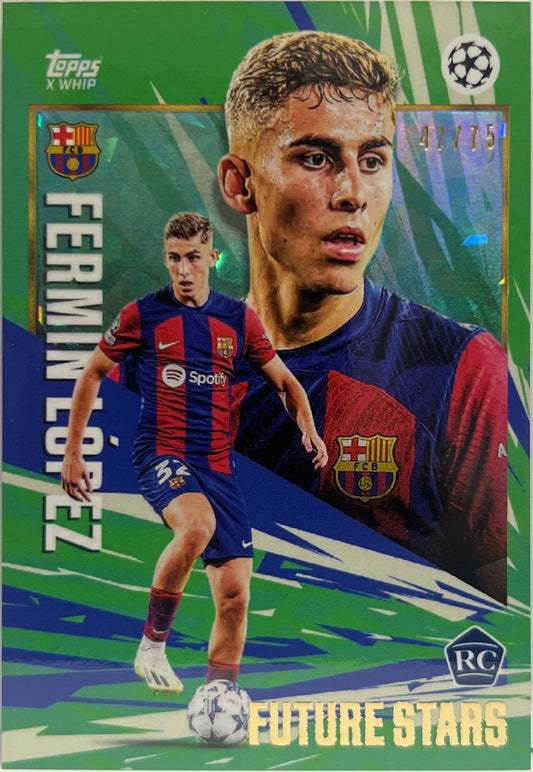Fermin Lopez 42/75 Rookie Future Stars Blue Topps Gold 2023/24