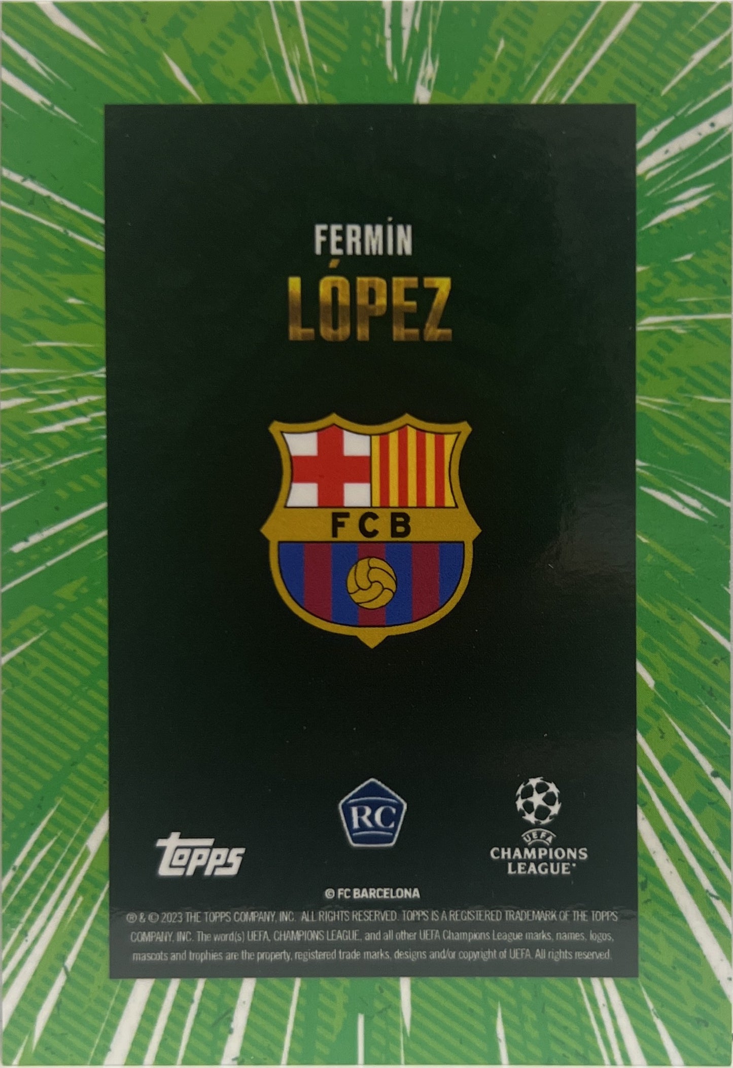 Fermin Lopez 42/75 Rookie Future Stars Blue Topps Gold 2023/24