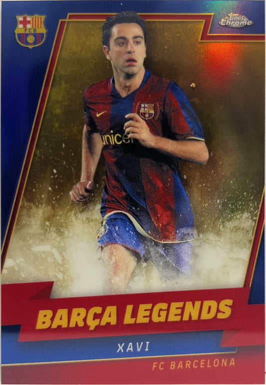 Xavi 27/50 Barca Legends Gold Topps Chrome Barcellona 2022/23