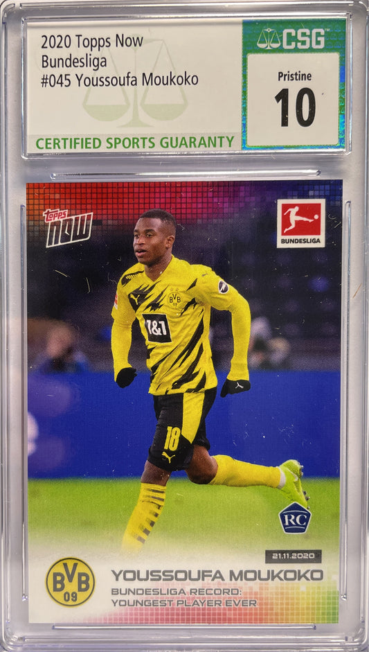 CSG 10 - Youssoufa Moukoko Rookie - Topps Now #45 2020