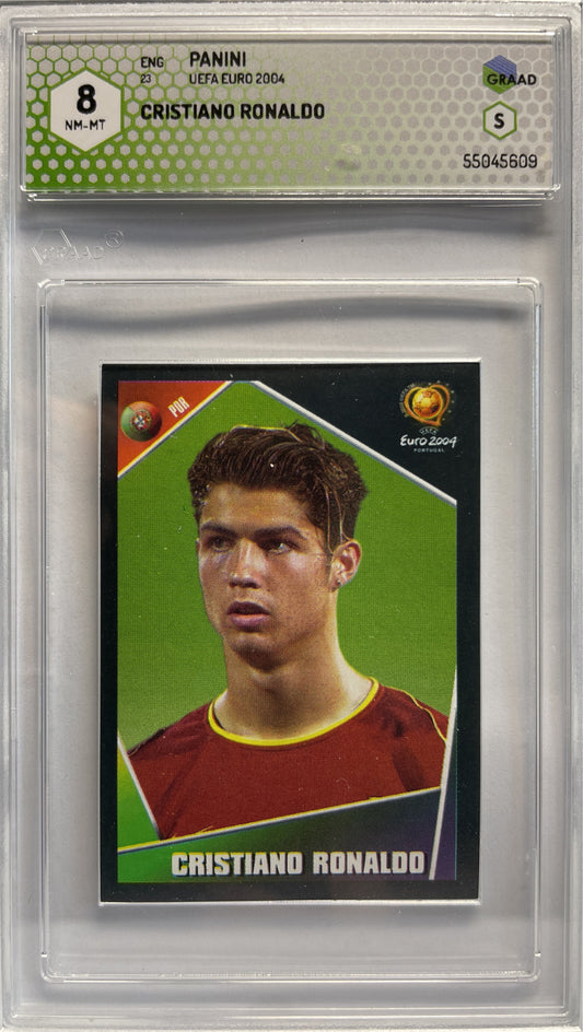 GRAAD 8 - Cristiano Ronaldo - Sticker Uefa Euro 2004