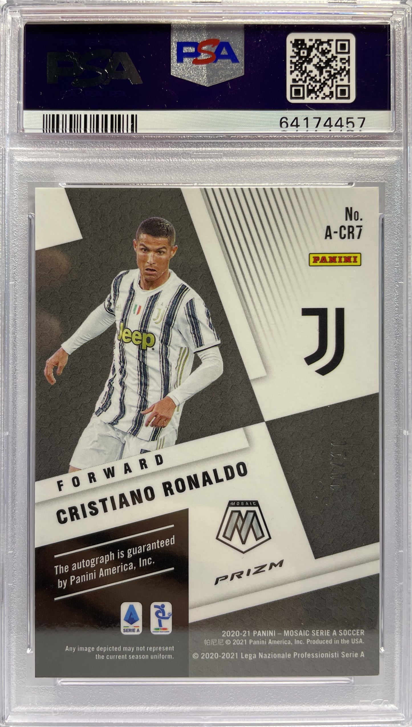 Cristiano Ronaldo 10/10 Autograph Mosaic Serie A 2020/21