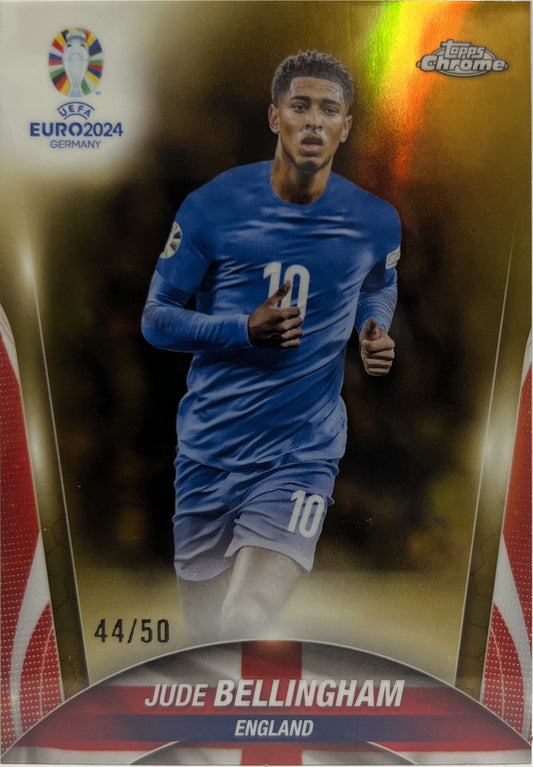 Jude Bellingham 44/50 Gold Topps Chrome Euro 2024