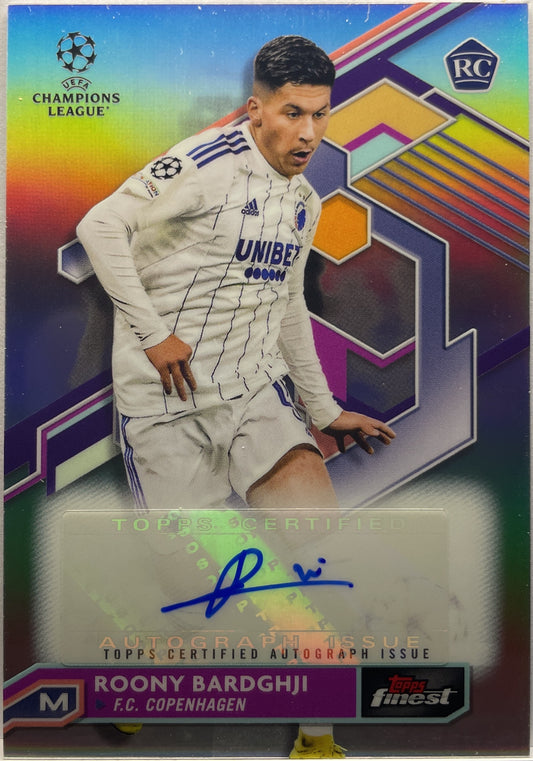 Roony Bardghji Rookie Autograph Topps Finest UCC 2022/23