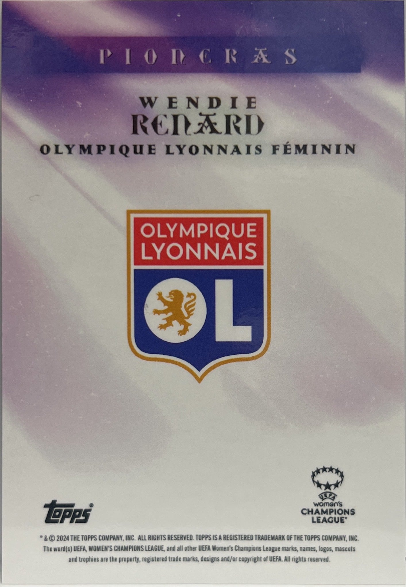 Wendie Renard 11/25 Autograph Pioneras Topps Aitana Bonmati Curated Set 2023/24