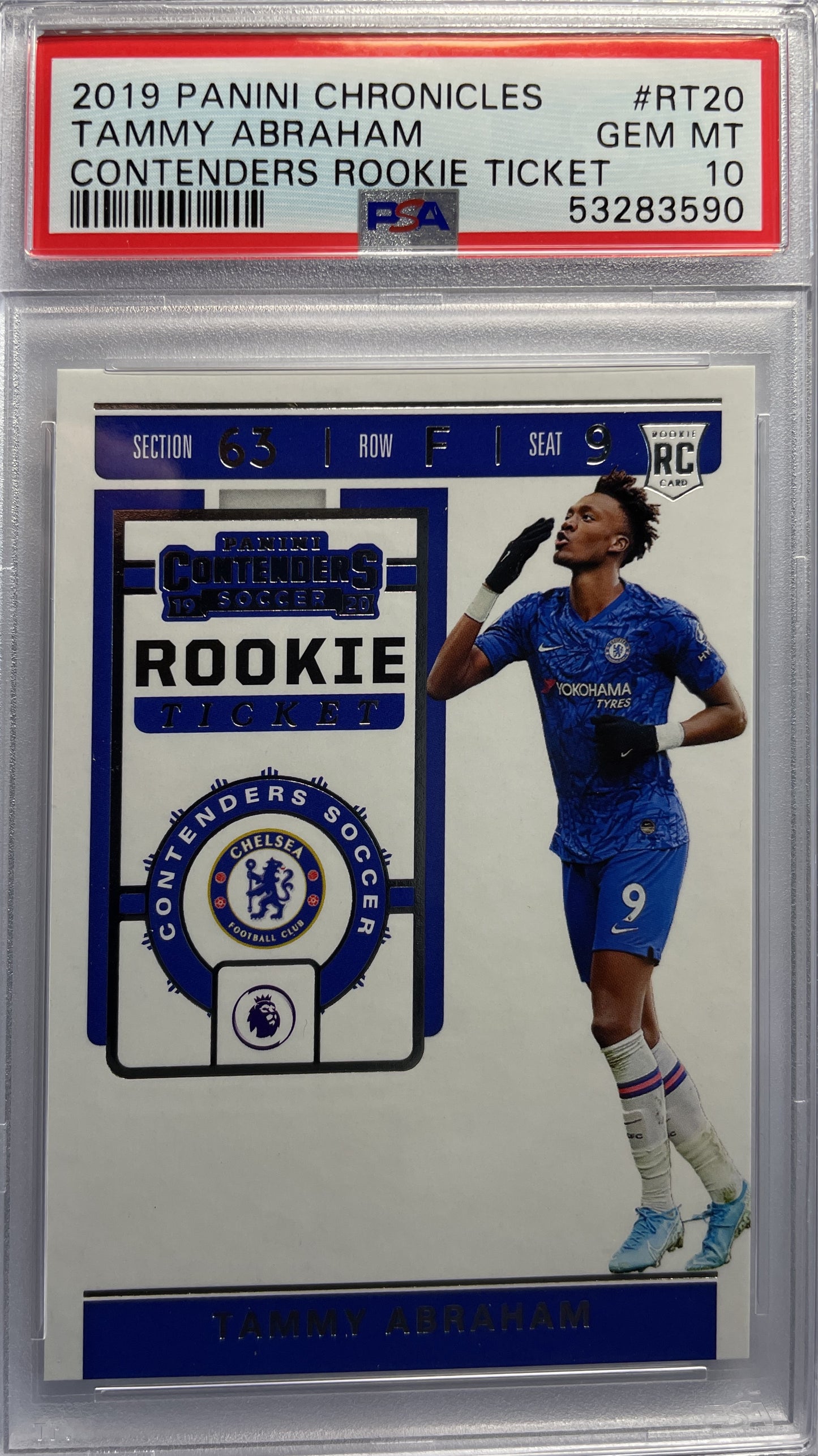 PSA 10 Tammy Abraham Rookie Ticket - Chronicles 2019/20