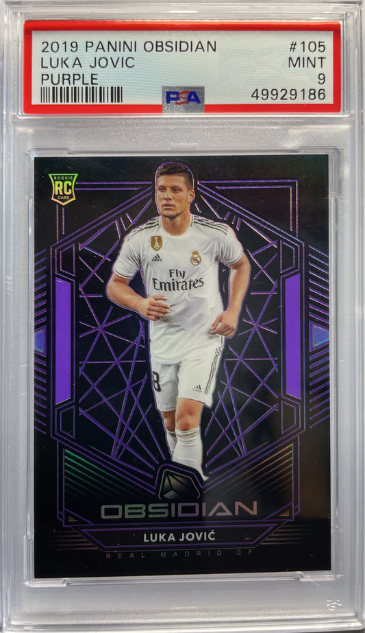 PSA 9 - Luka Jovic 16/65 Rookie Purple - Obsidian 2019/20