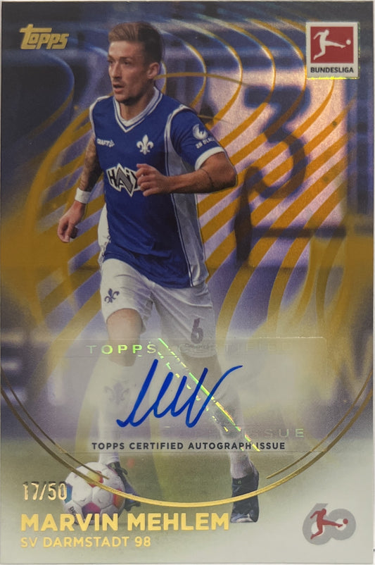 Marvin Mehlen 17/50 Autograph Topps 60 Years Celebration Bundesliga 2023/24