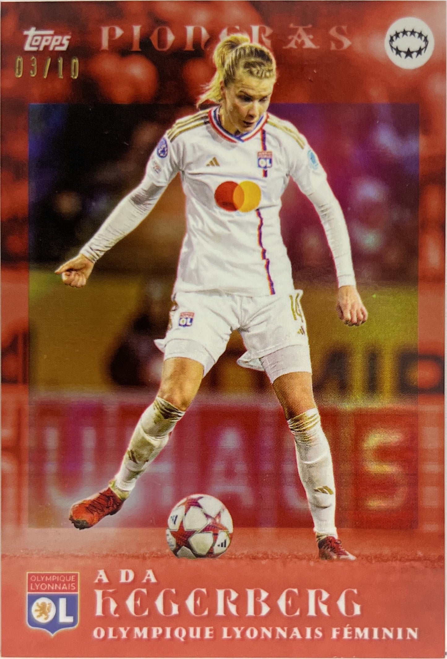 Ada Hegerberg 3/10 Pioneras Red Topps Aitana Bonmati Curated Set 2023/24