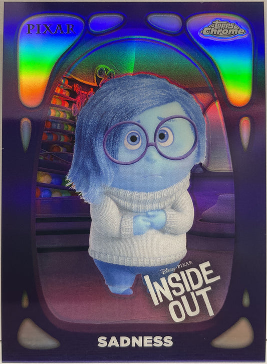 Sadness Inside Out Purple Topps Chrome Disney 2024