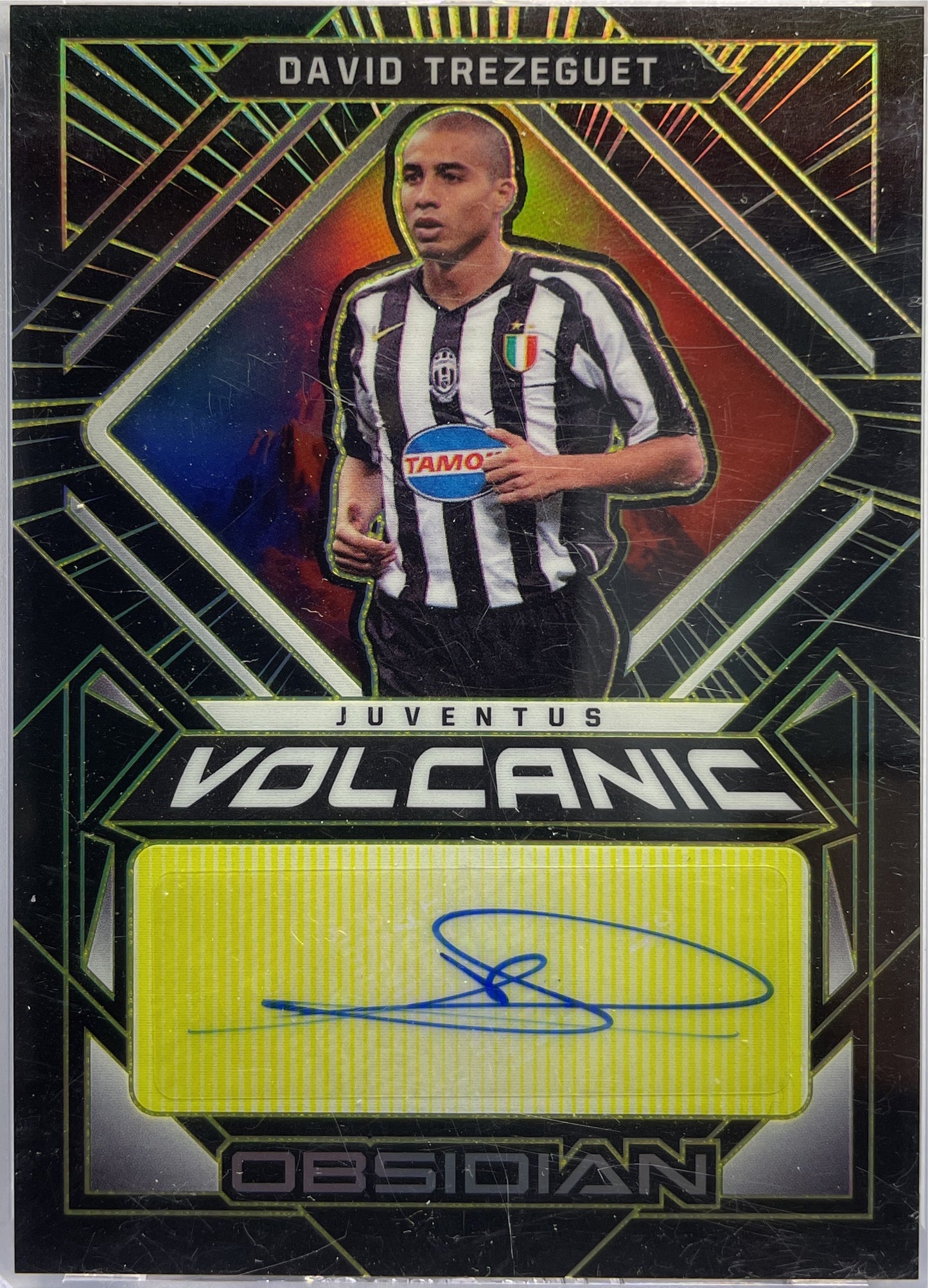 David Trezeguet 3/10 Autograph Volcanic Obsiadian 2021/22