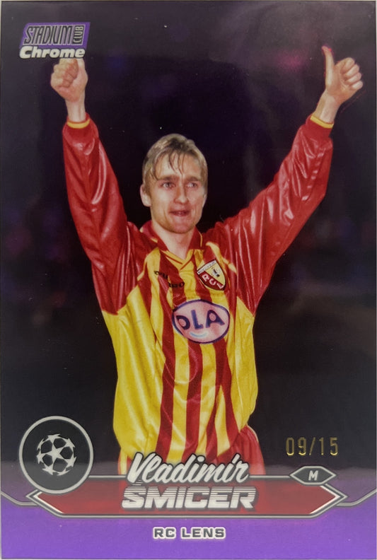 Vladimir Smicer 9/15 Purple Topps Stadium Chrome 2023/24