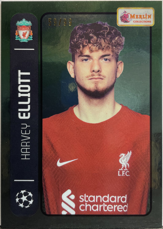 Harvey Elliott 59/99 Topps Merlin 2022/23