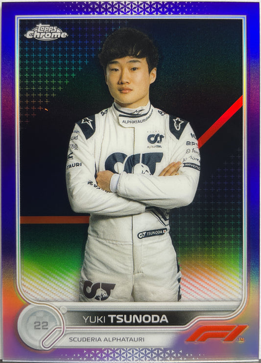 Yuki Tsunoda 142/399 Topps Chrome F1 2022