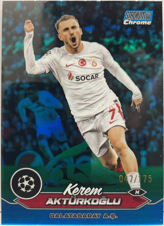 Kerem Akturkoglu 47/175 Royal Blue Topps Chrome Stadium Club 2023/24