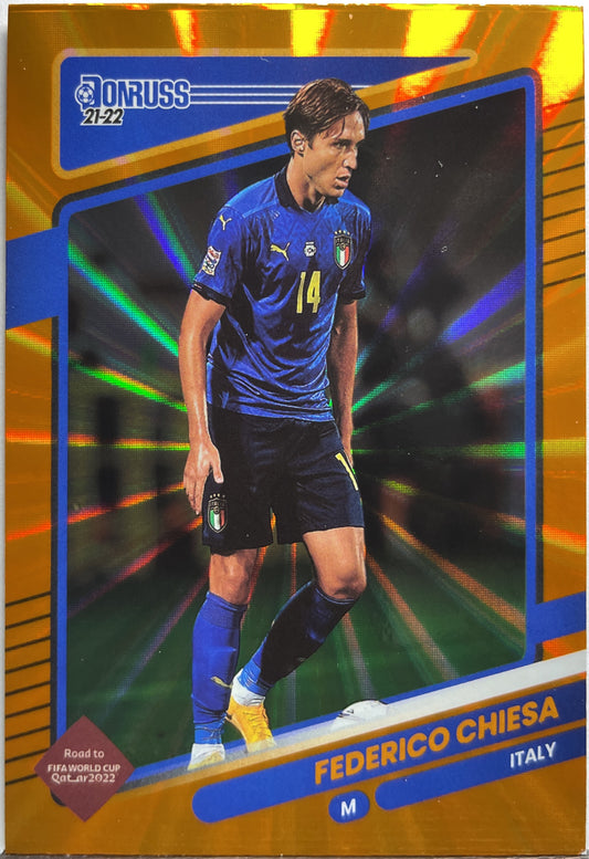 Federico Chiesa Orange Donruss Road To Qatar 2021/22