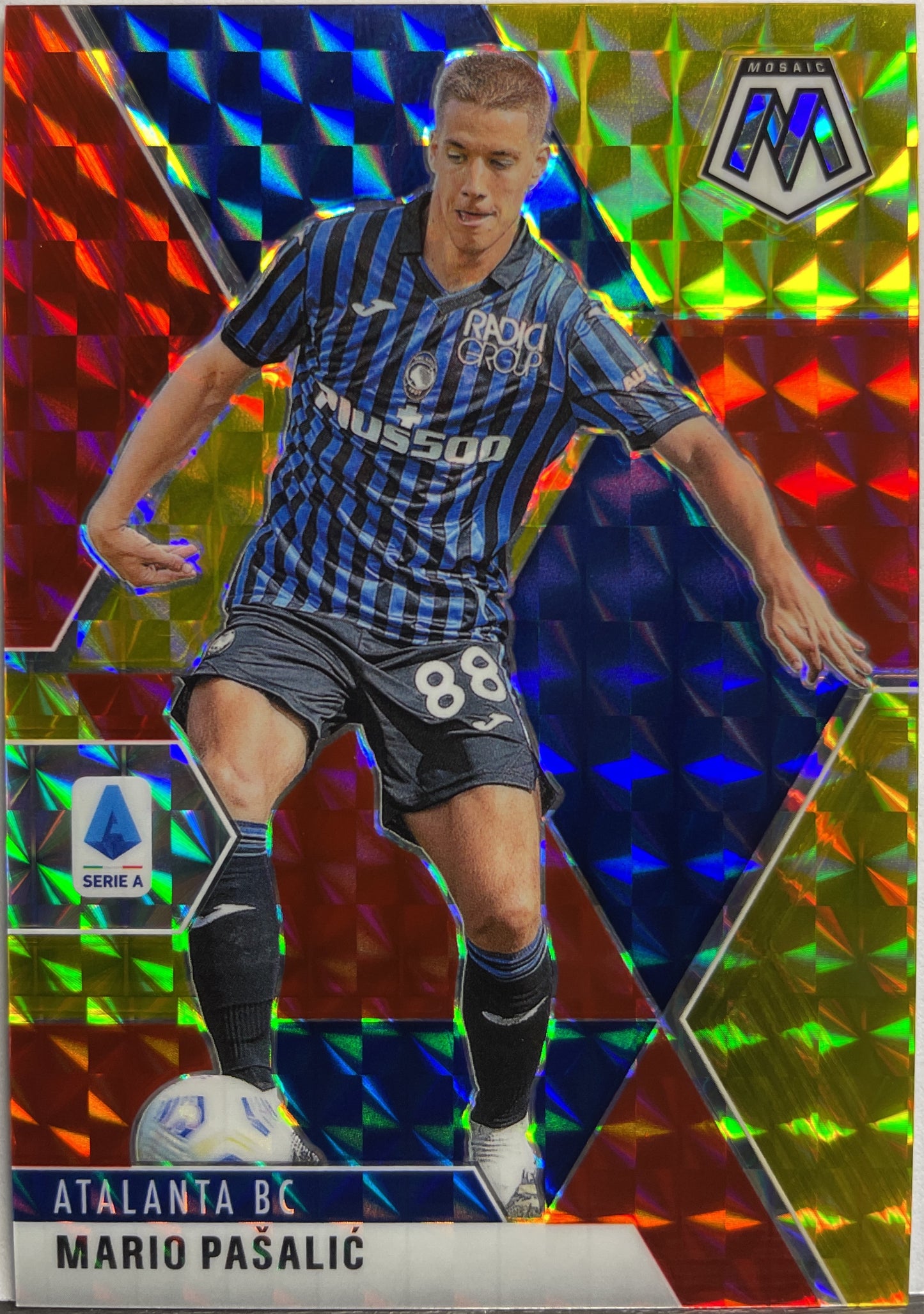 Mario Pasalic 30/88 Mosaic Serie A Red/Gold Choice Mosaic Serie A T-Mall 2020/21