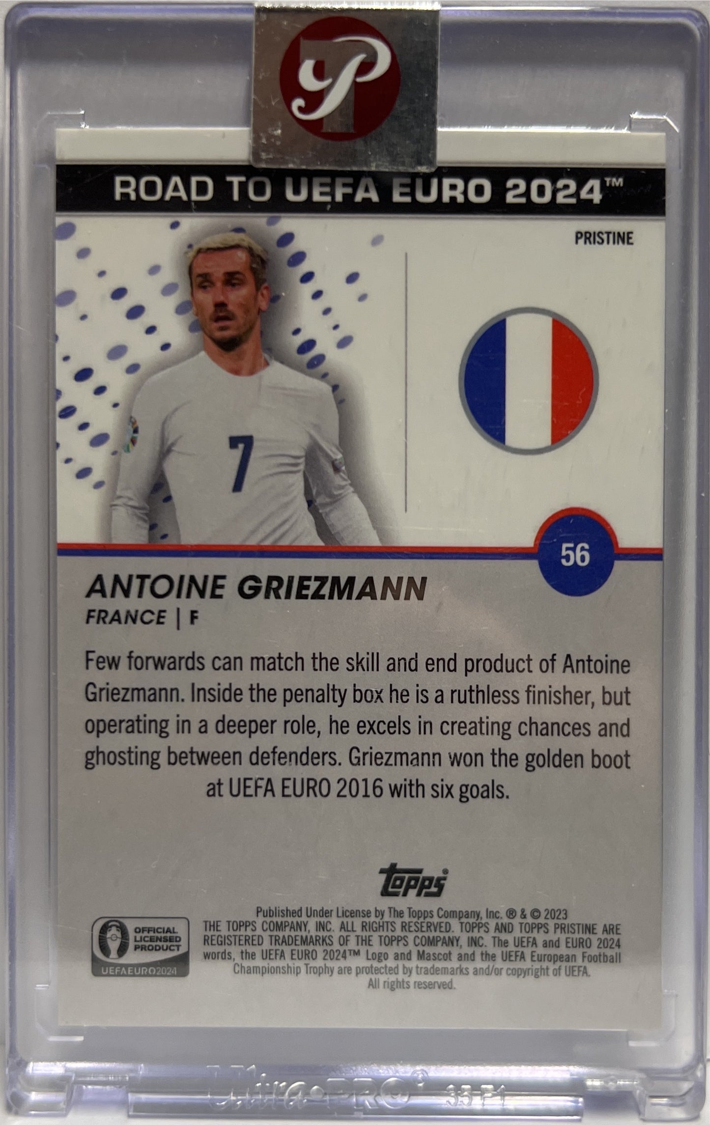 Antoine Griezmann 28/50 Gold Topps Pristine Road To Uefa Euro 2024
