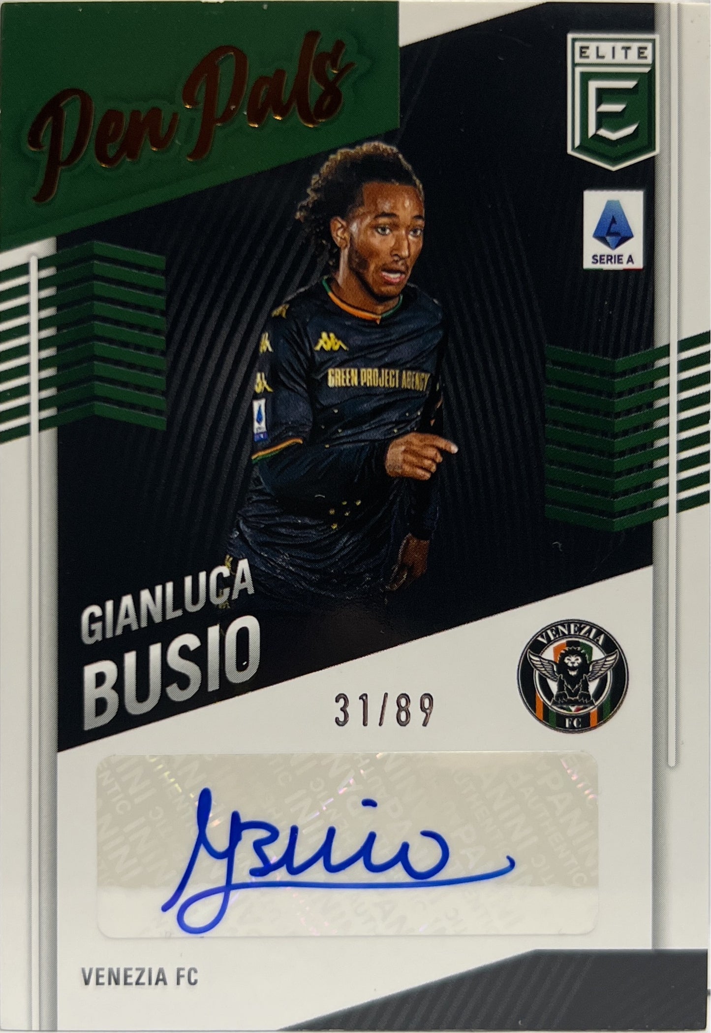 Gianluca Busio 31/89 Autograph Pen Pals Donruss Elite Serie A 2021/22