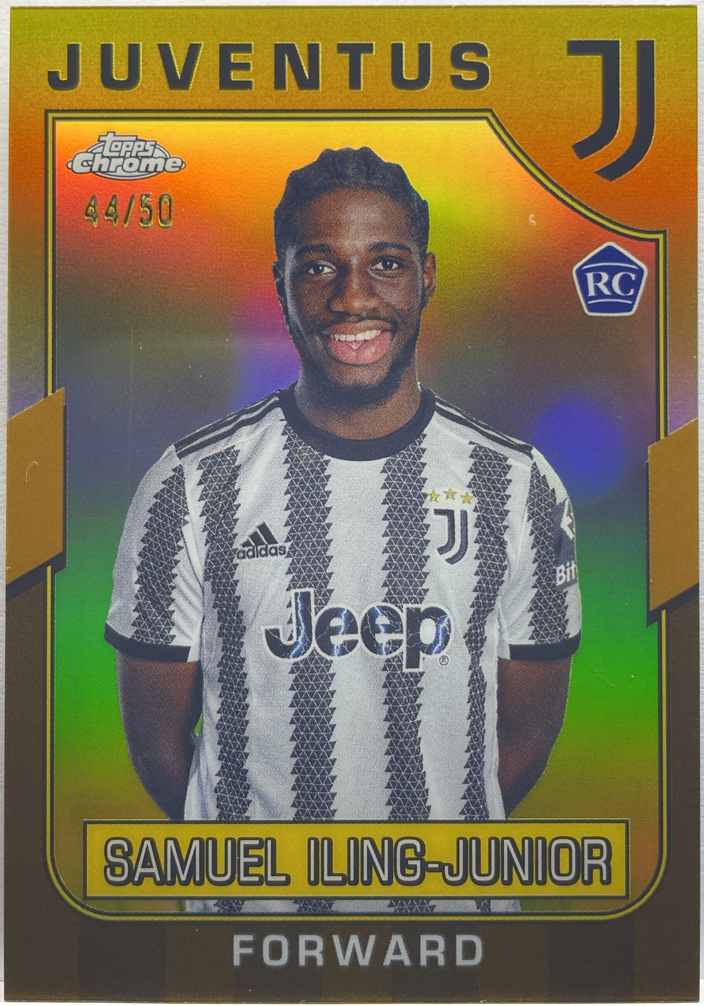 Samuel Iling-Junior 44/50 Rookie Gold Topps Chrome Juventus 2022/23