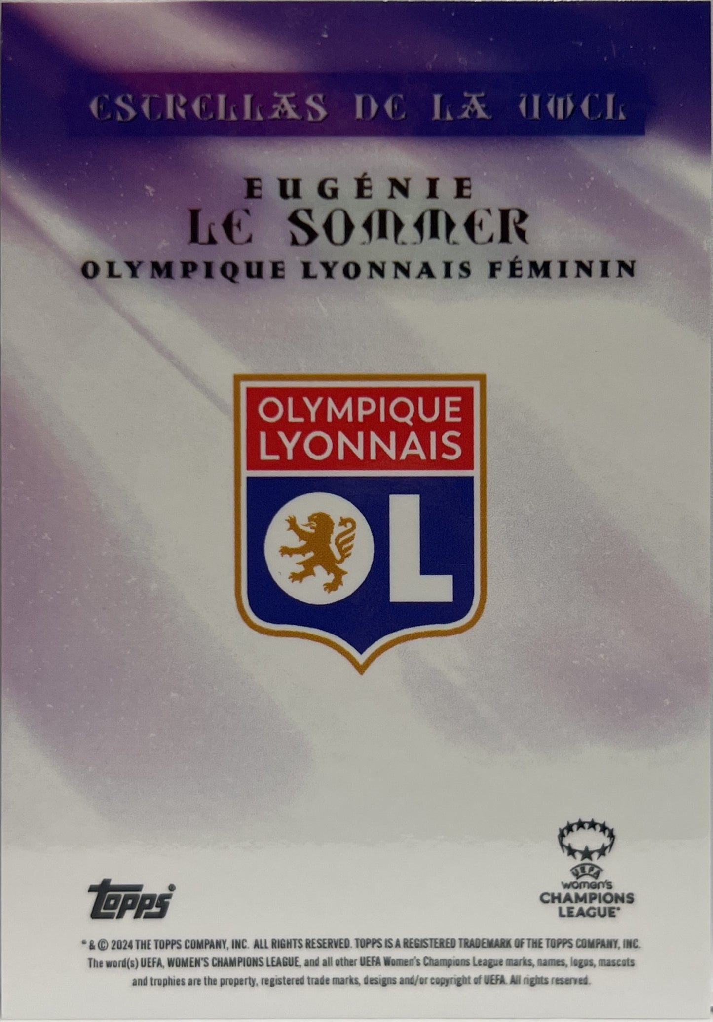 Eugenie Le Sommer 9/25 Estrellas De La UWCL Topps Aitana Bonmati Curated Set 2023/24