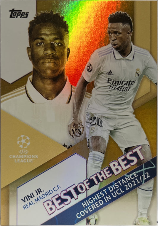 Vini Jr 40/50 Best Of The Best Gold Topps UCC 2024/25