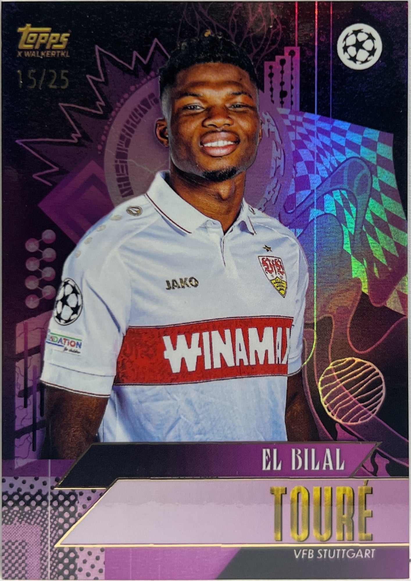 El Bilal Toure 15/25 Topps Gold 2024/25