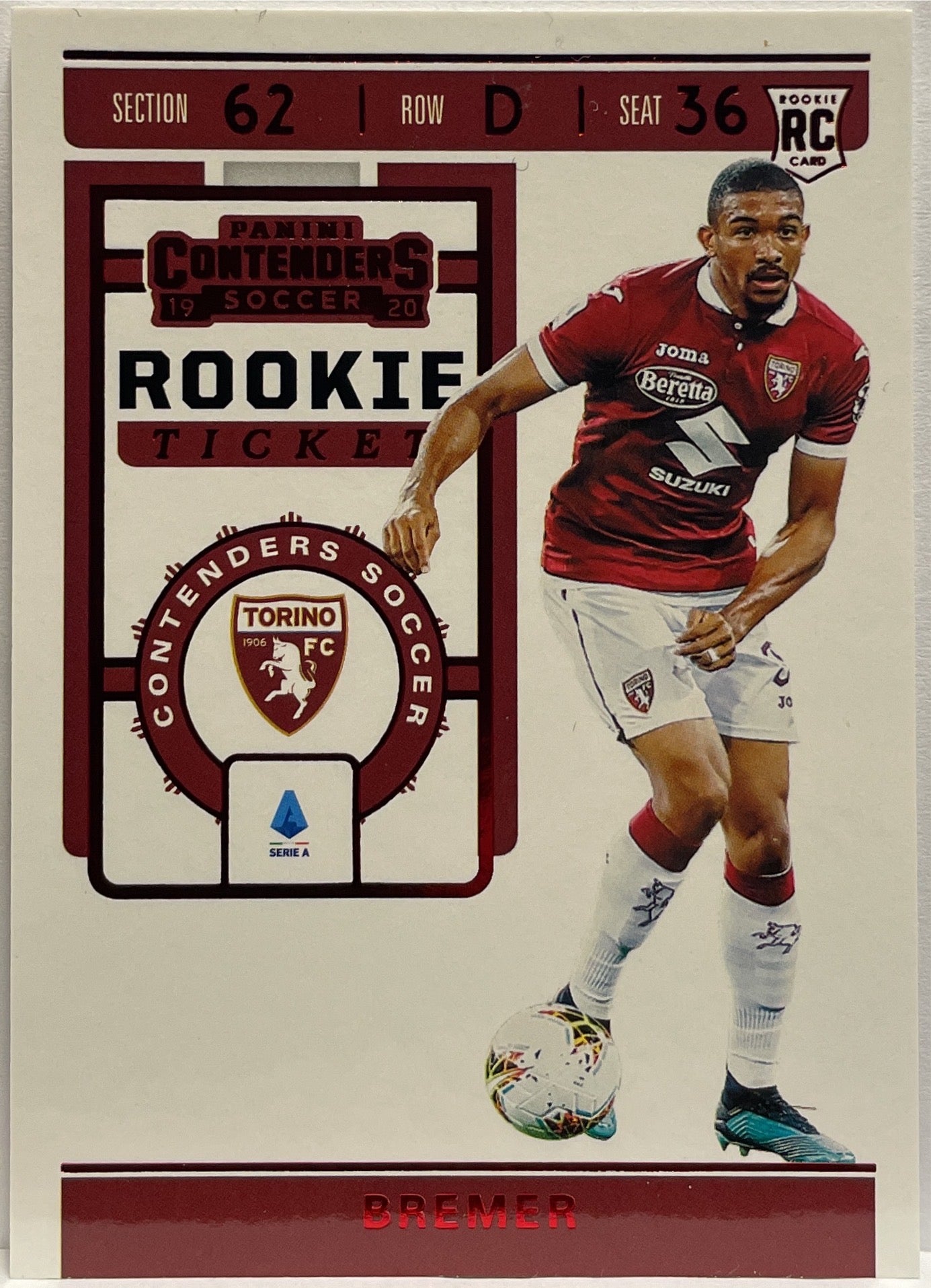 Gleison Bremer Rookie Ticket Red Chronicles 2019/20
