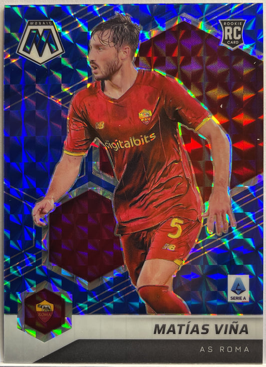 Matias Vina 28/99 Rookie Blue Mosaic Serie A 2021/22