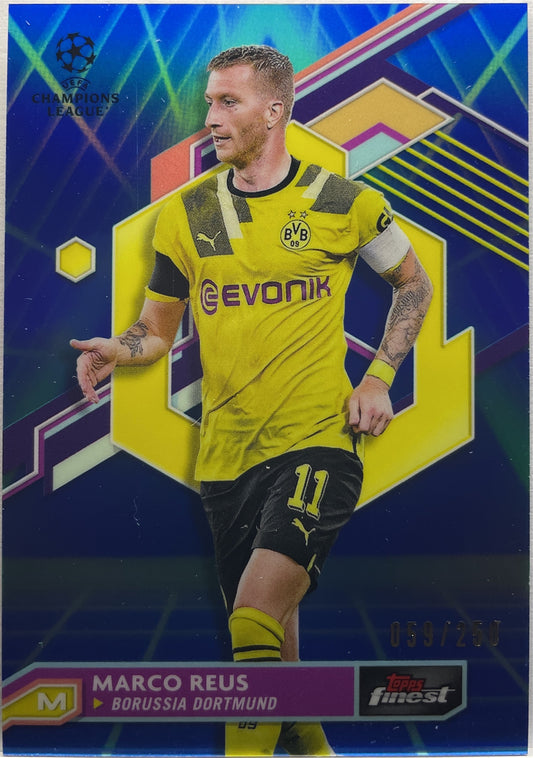 Marco Reus 59/250 Blue/Aqua Vaporwave Topps Finest UCC 2022/23