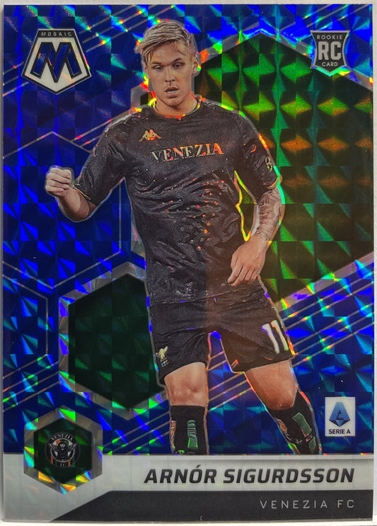 Arnos Sigurdsson 45/99 Rookie Blue Mosaic Serie A 2021/22