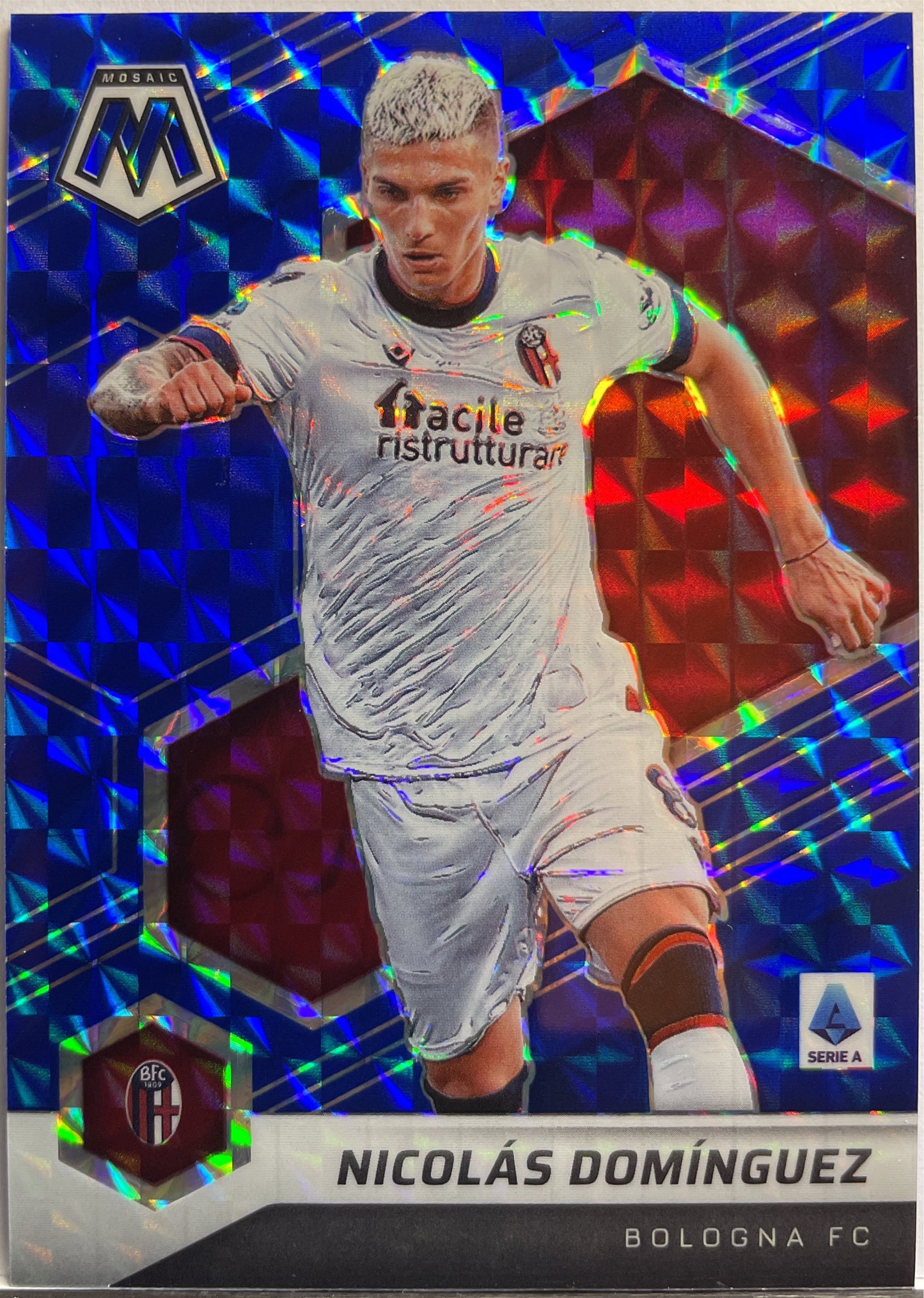 Nicolas Dominguez 18/99 Blue Mosaic Serie A 2021/22