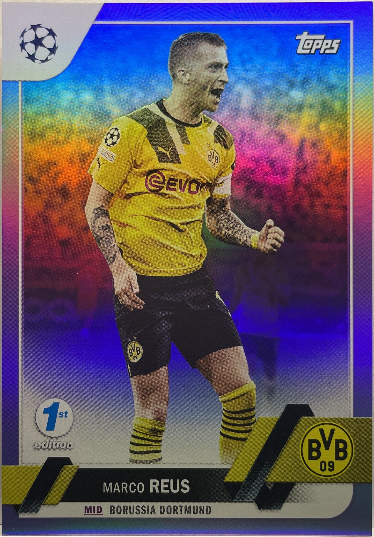 Marco Reus 27/30 Purple Topps UCC 1ST Edition 2022/23