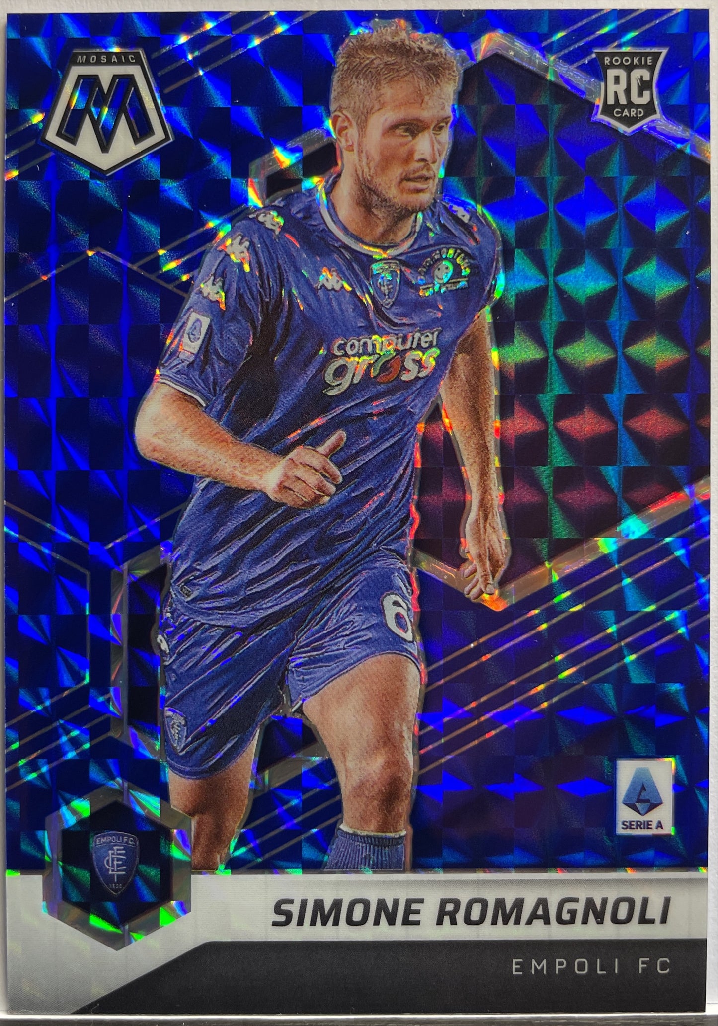 Simone Romagnoli 80/99 Rookie Blue Mosaic Serie A 2021/22