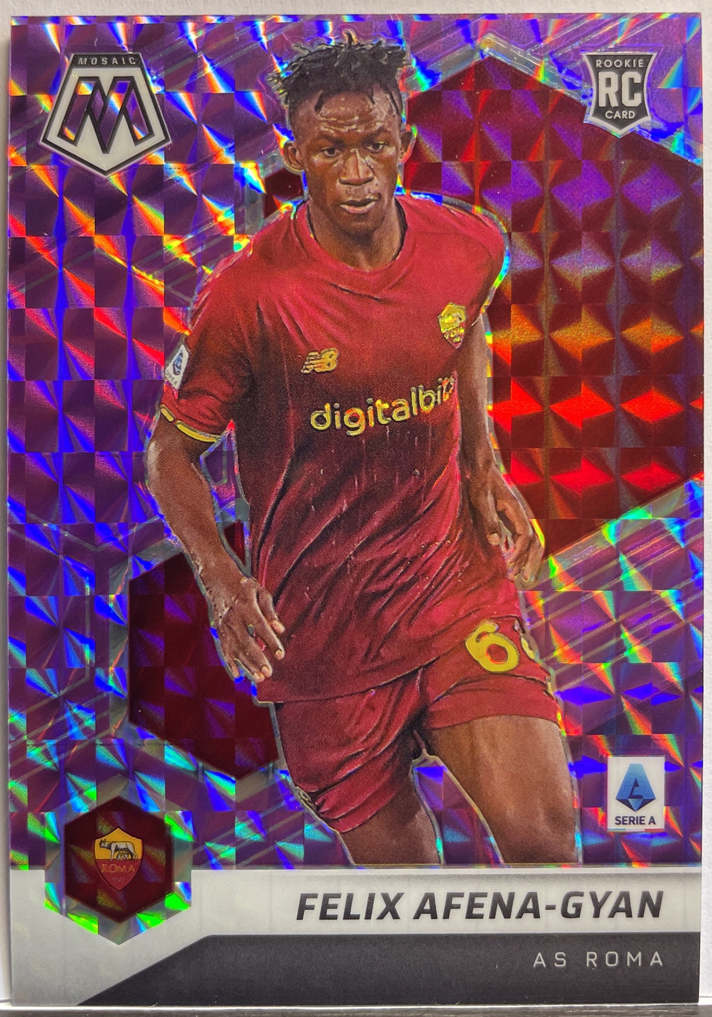 Felix Afena-Gyan 09/49 Rookie Purple Mosaic Serie A 2021/22