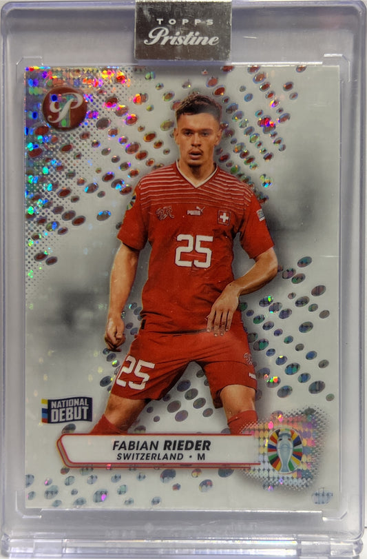 Fabian Rieder National Debut Topps Pristine Road To Euro 2024