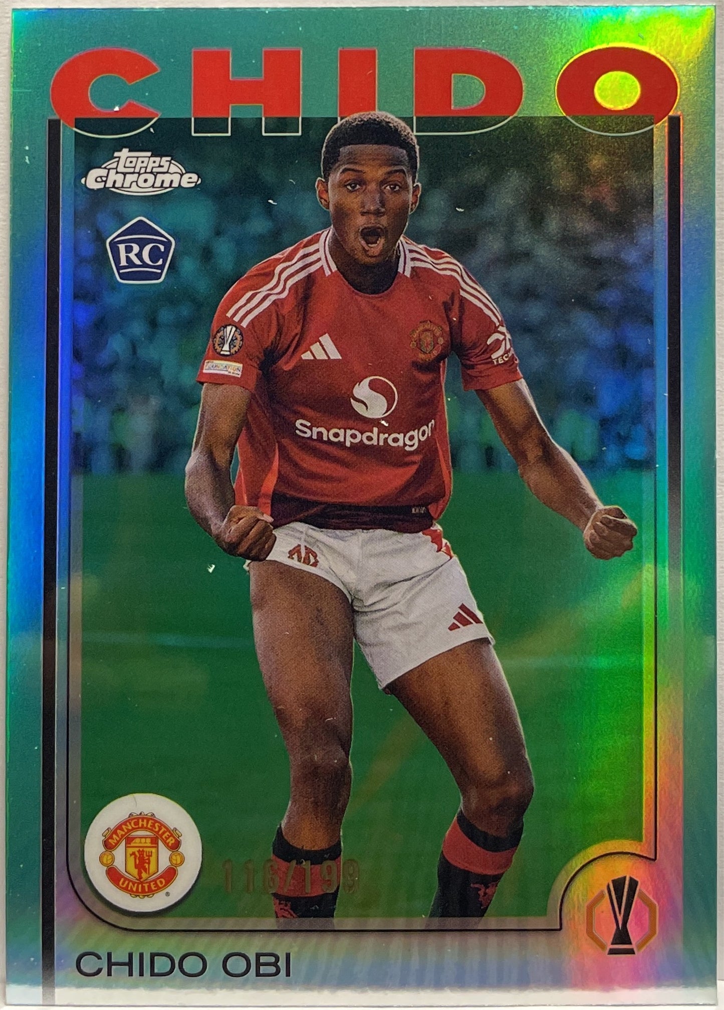 Chido Obi 116/199 Rookie Aqua Topps Chrome UCC 2024/25