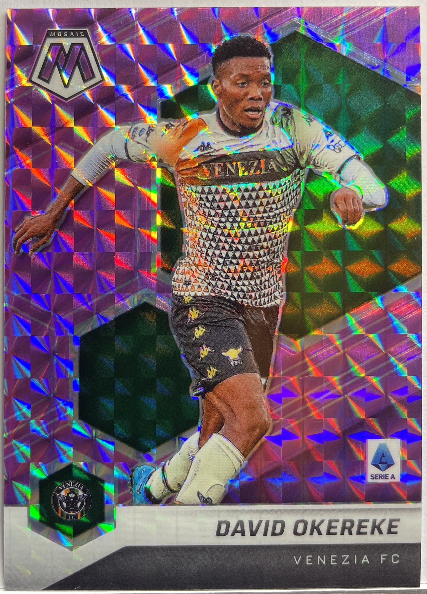 David Okereke 40/49 Purple Mosaic Serie A 2021/22