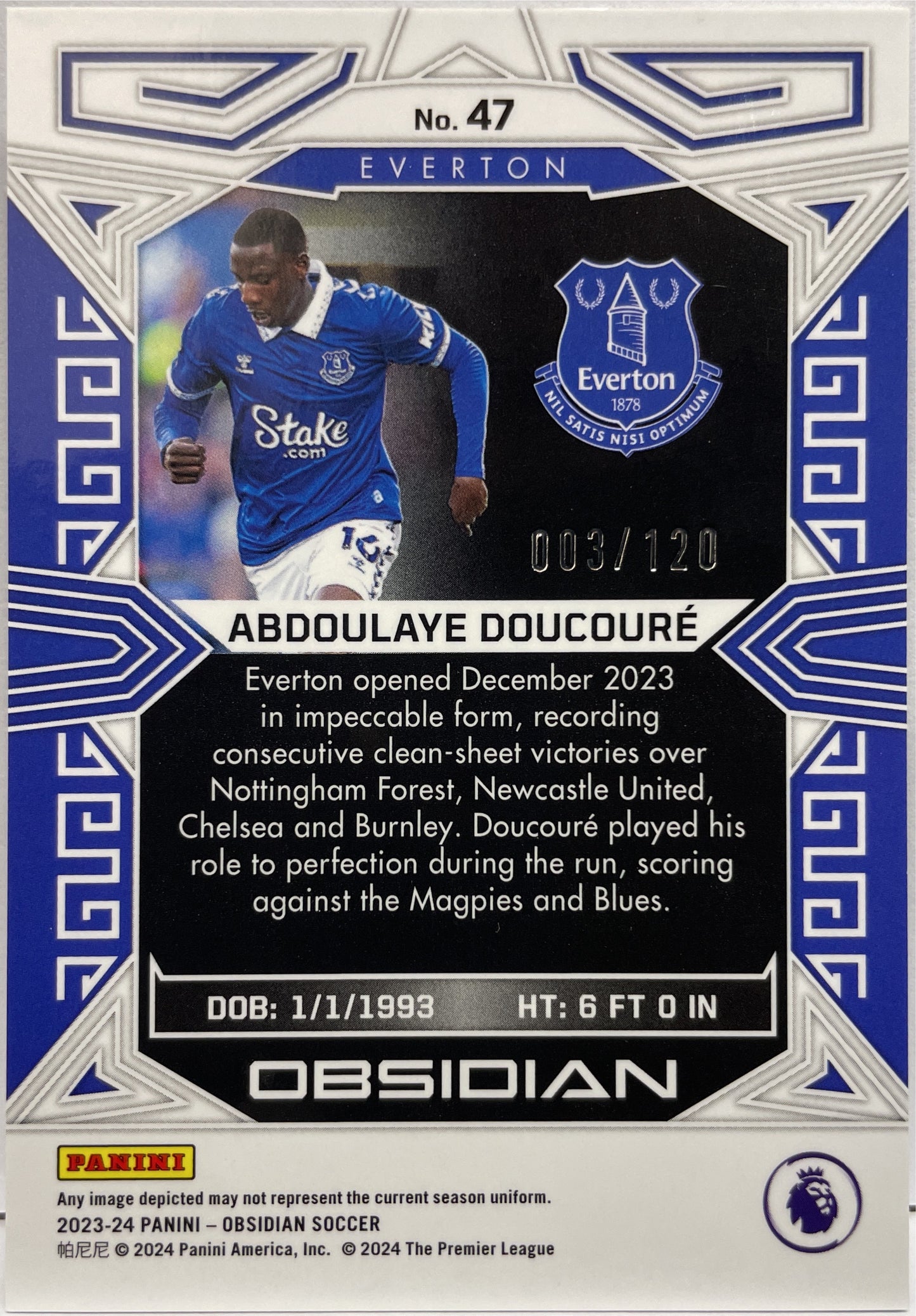 Abdoulaye Doucoure 3/120 Obsidian 2023/24