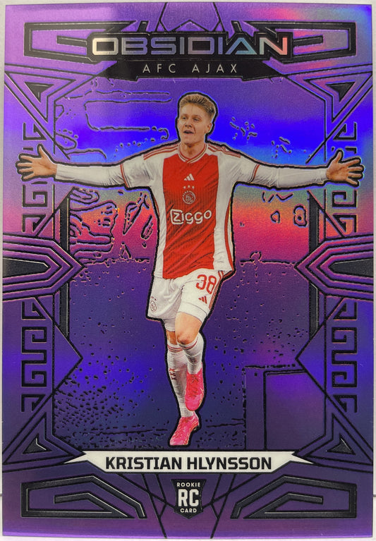 Kristian Hlynsson 18/25 Rookie Purple Flood Electric Etch Obsidian 2023/24