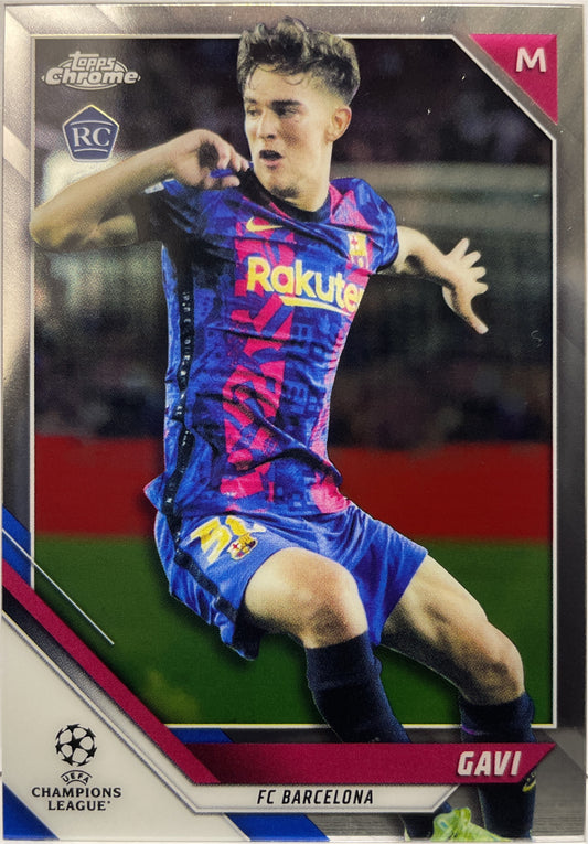 Gavi Rookie Topps Chrome UCL 2021/22