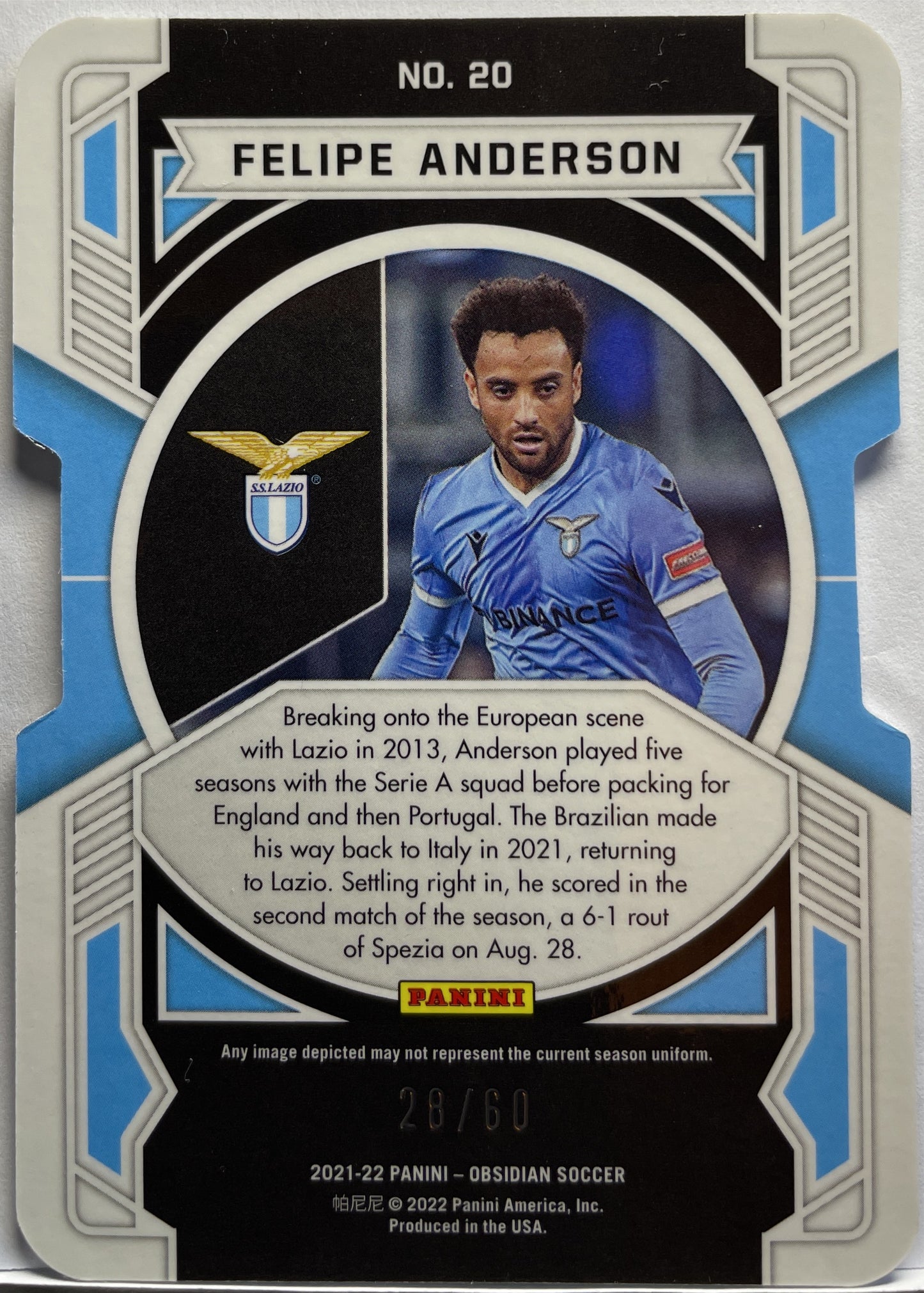 Felipe Anderson 28/60 Equinox Obsidian 2021/22