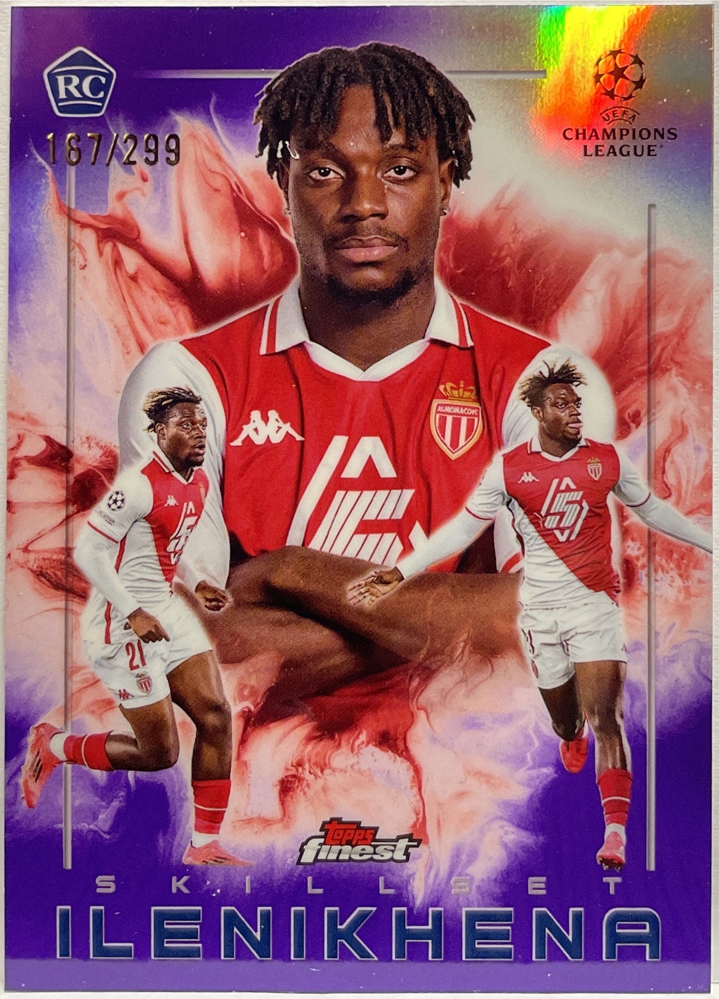 George Ilenikhena 167/299 Rookie Skillset Purple Topps Finest UCC 2024/25