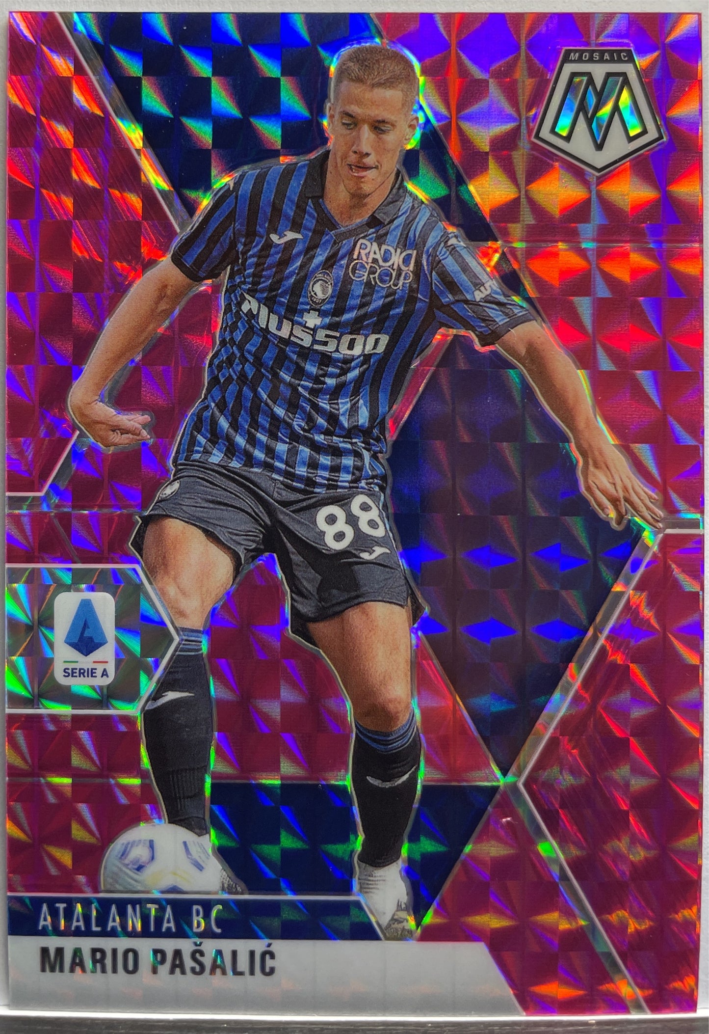 Mario Pasalic 14/25 Pink Mosaic Serie A 2020/21