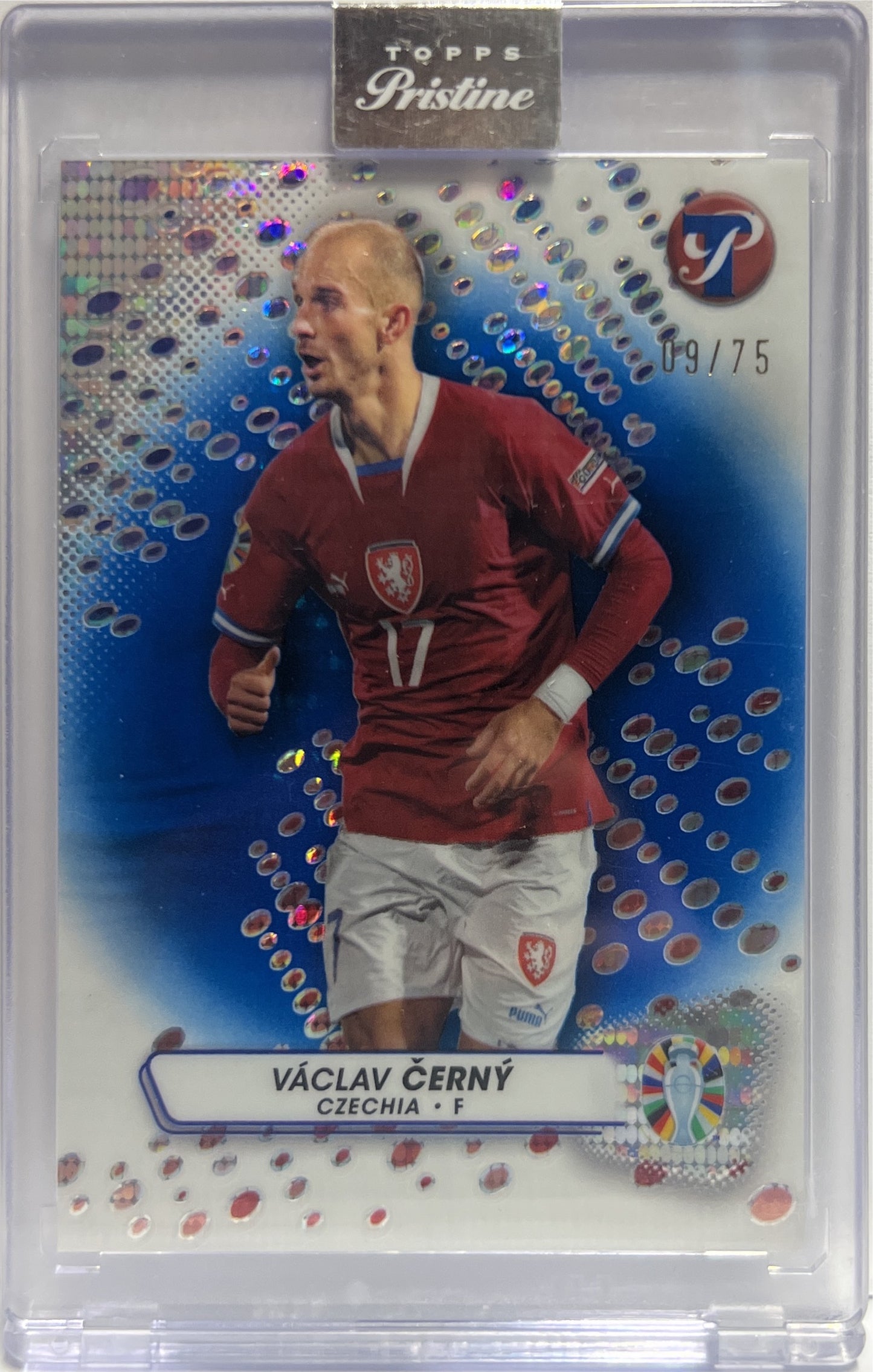 Vaclav Cerny 9/75 Blue Topps Pristine Road To Euro 2024