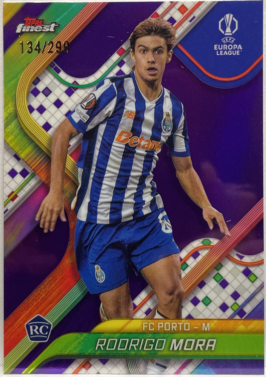 Rodrigo Mora 134/299 Rookie Purple Topps Finest UCC 2024/25