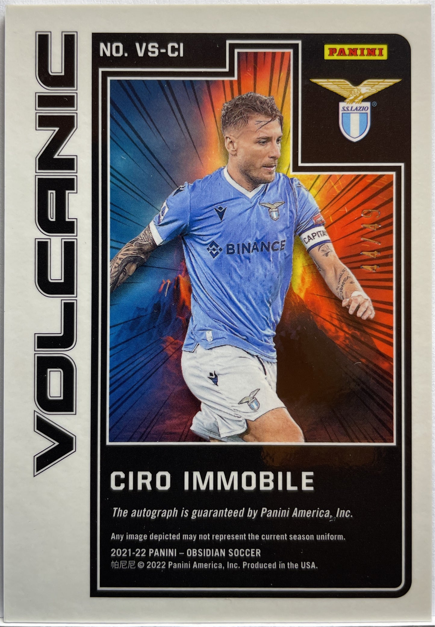 Ciro Immobile 44/49 Autograph Volcanic Obsidian 2021/22