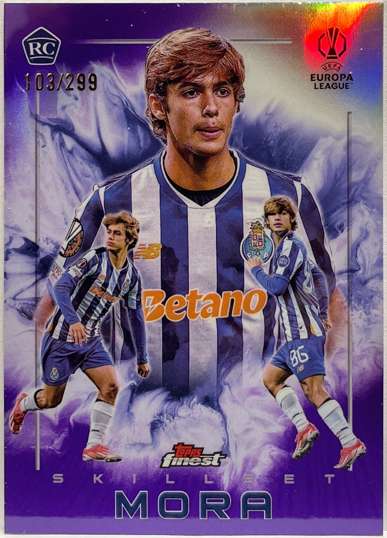 Rodrigo Mora 103/299 Rookie Skillset Purple Topps Finest UCC 2024/25